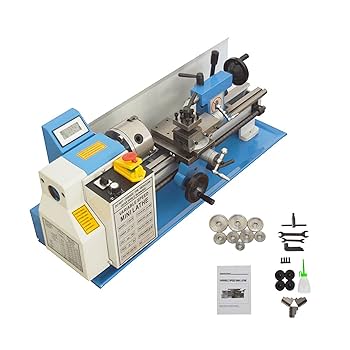 Amazon.com: BREVELTION CJ0618 Metric Metal Lathe 7X14